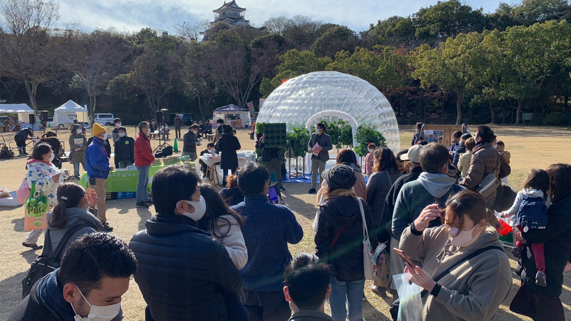 浜松城公園へのイベントに参加しました 株 マラナタ 壁面緑化プランター 緑で日々に息を吹き込む 株式会社マラナタ 浜松 市の壁面緑化プランター